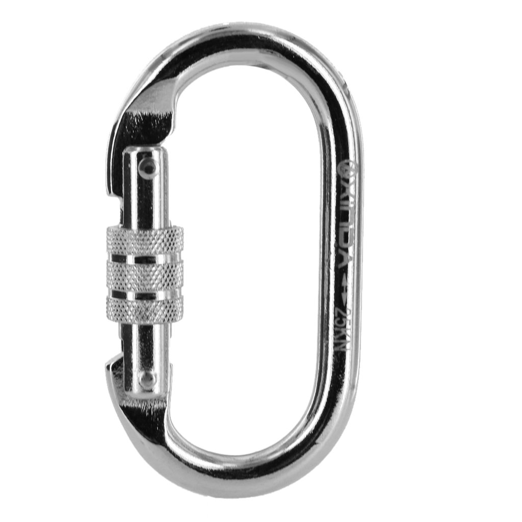 Generic Mountaineering Climbing Carabiner Steel Screw Lock 25KN or 2500kg Silver (B011EE954M) Amazon Price History, Amazon Price Tracker