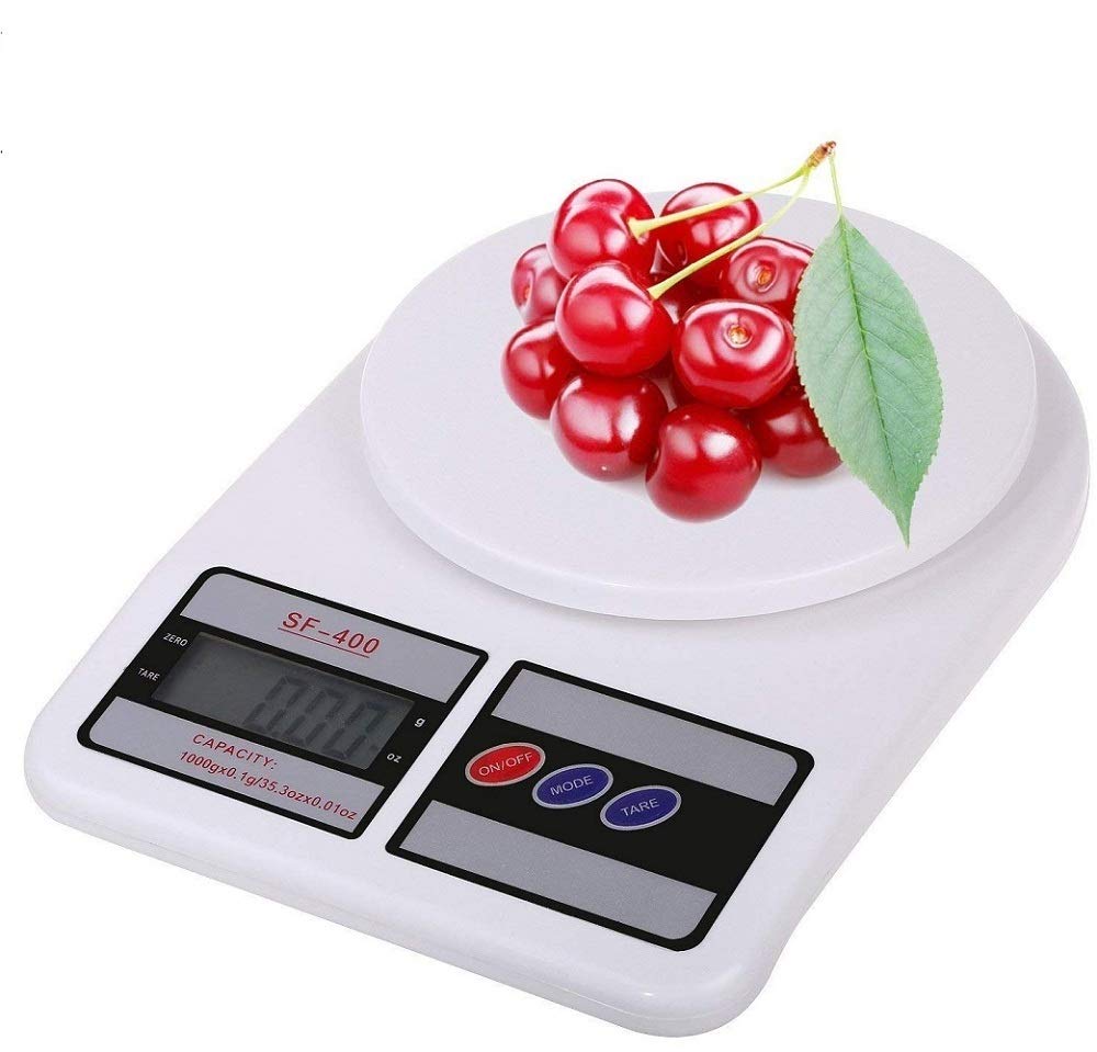Electronic Digital Kitchen Weighing Scale 10 Kgs Weight Measure Spices Vegetable Liquids, Ivory-image-43