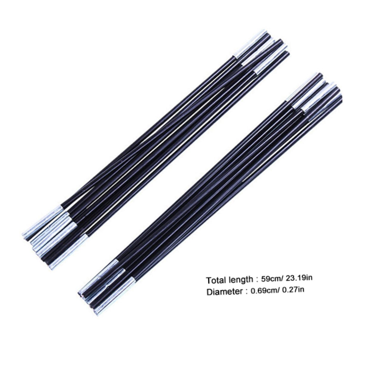 Hohopeti Fiberglas Zeltstangen Stangen Ersatzset für Doppelzelt Leichtes Camping Zubehör Robustes Reparaturset für Outdoor Trekking