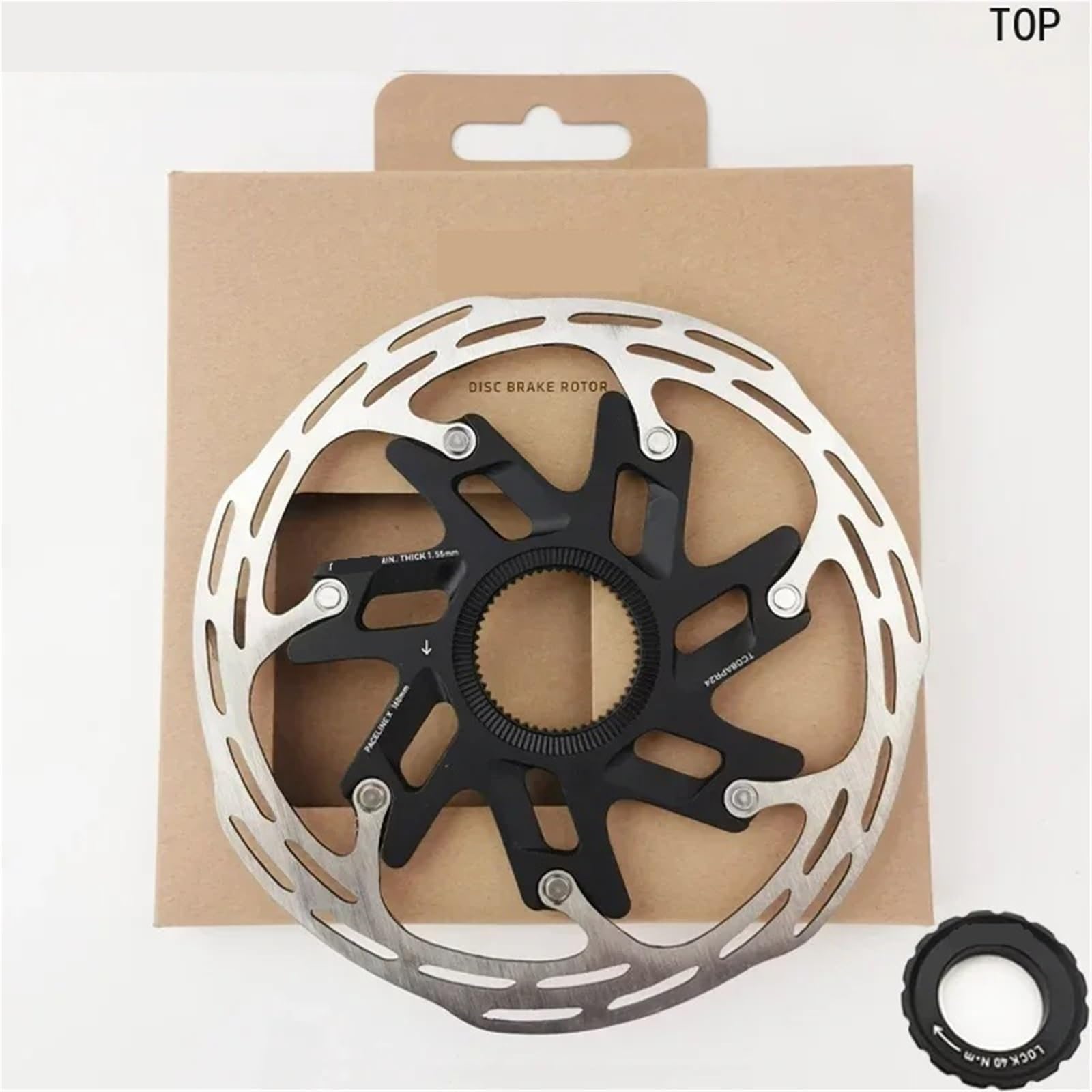 Rotore freno per bicicletta da strada, 160 mm, Centerlock, disco freno leggero, portapacchi in alluminio, parti per freni bici