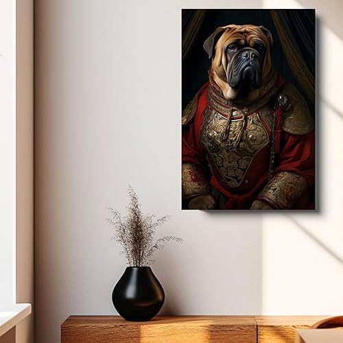 Miniatura 717 de Thuan Chow Chow Retrato de mascota con disfraz real de perro en un disfraz retrato de perro con vestimenta Retrato medieval de mascota retrato