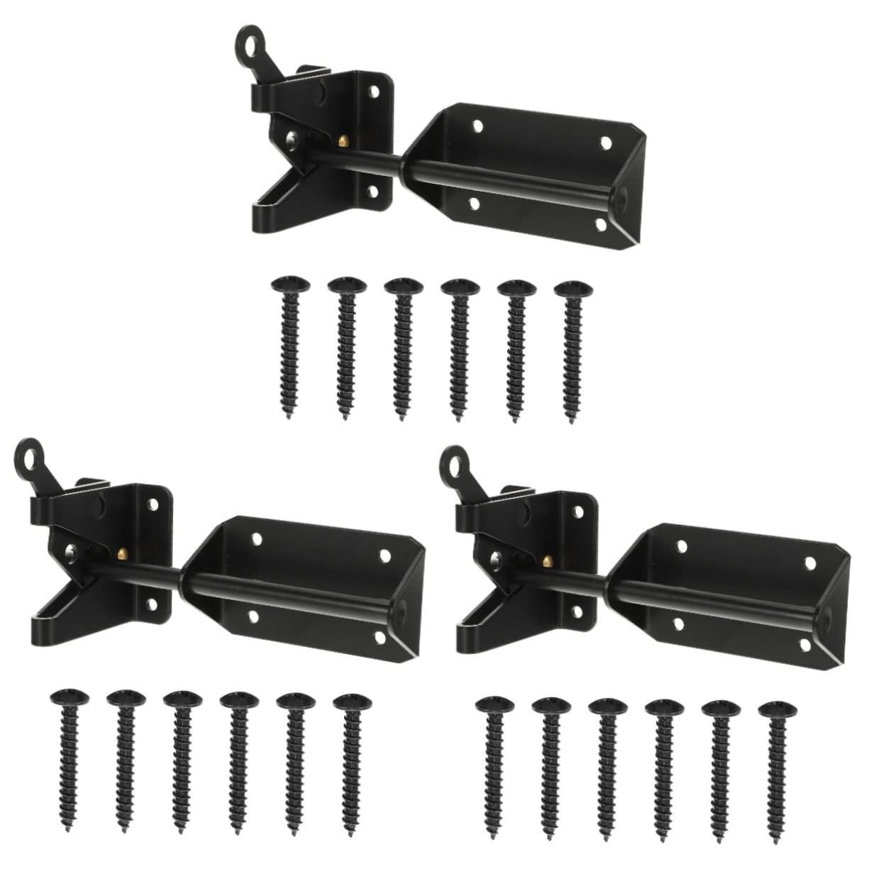 ARTIBETTER 3 Pcs Heavy Duty Door Latch Lock Sliding Door Bolt Outdoor Gate Latch for Home Security
