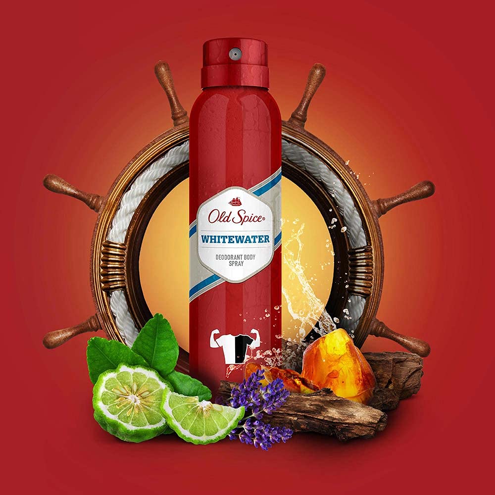 Old Spice Sprey Deodorant 150 ml Whitewaterx2