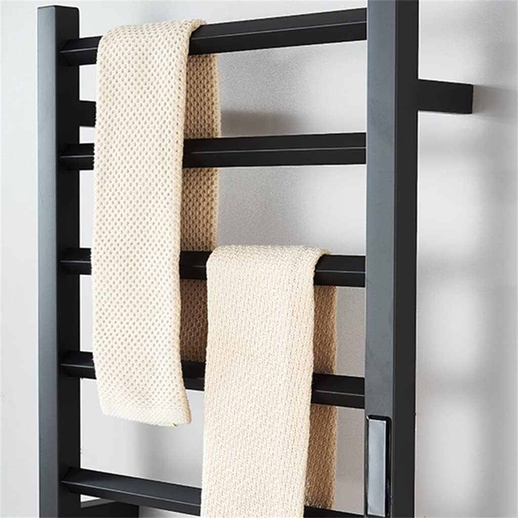 Bathroom Equipment Electric Towel Rack Stainless Steel Temperature Time Control Smart Home Towel Warmer (Color : As Shown, Size : One Size) (As Shown One Size) image 4