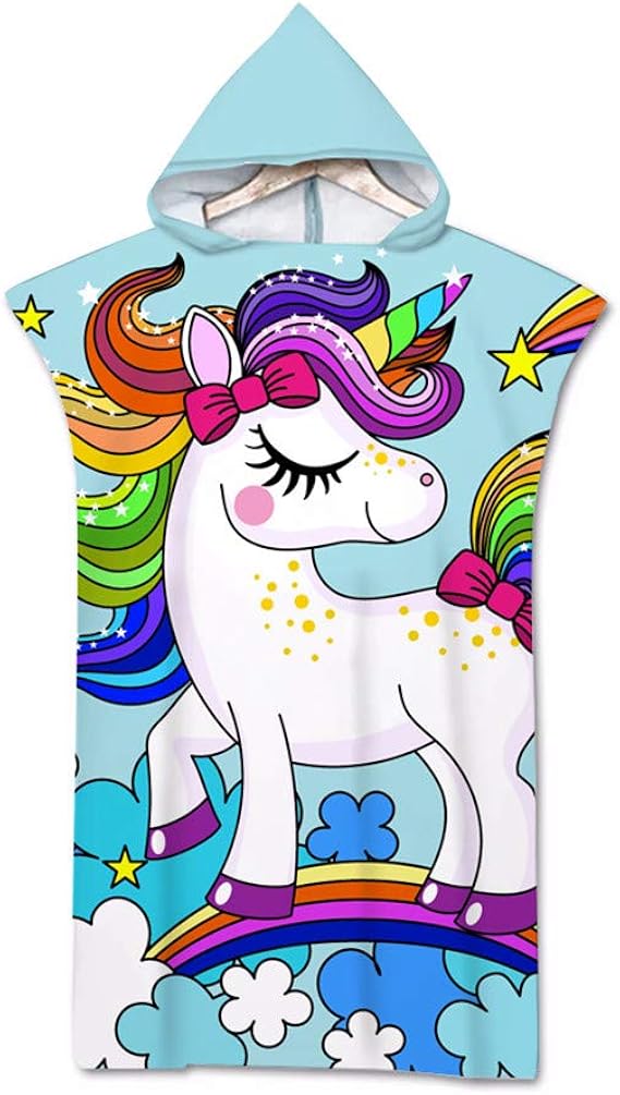 Surf Poncho À Capuchon Natation Pour Adulte Unisexe Microfibre,Deux