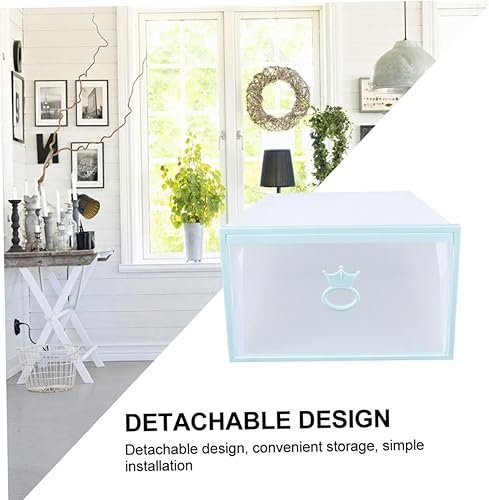 Miniatura 2 de Caja de plástico para almacenamiento de zapatos, organizador de zapatos, cajón transparente apilable para zapatos, estante organizador de zapatos,