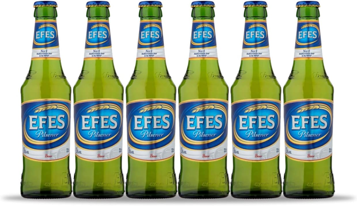 EFES Pilsener Lager Bottles (6 x 330ml - 5%)