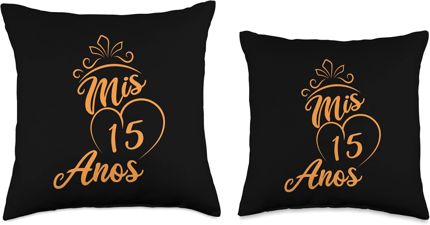 Quinceanera Mis 15 Anos 15th Quince Birthday Throw Pillow