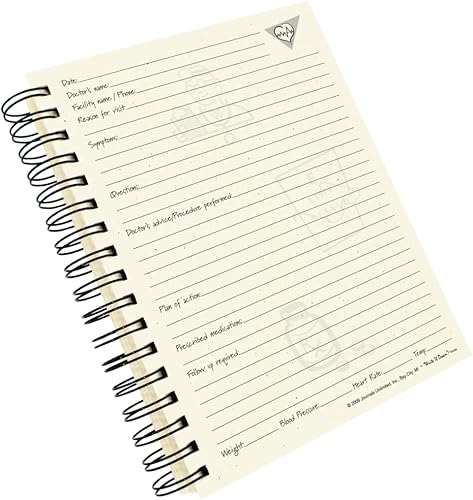 Miniatura 6 de Write it Down Series by Journals Unlimited, Guided Journal, Health, A Medical Journal, tamaño completo 7.5 x 9 pulgadas, tapa dura roja, fabricada