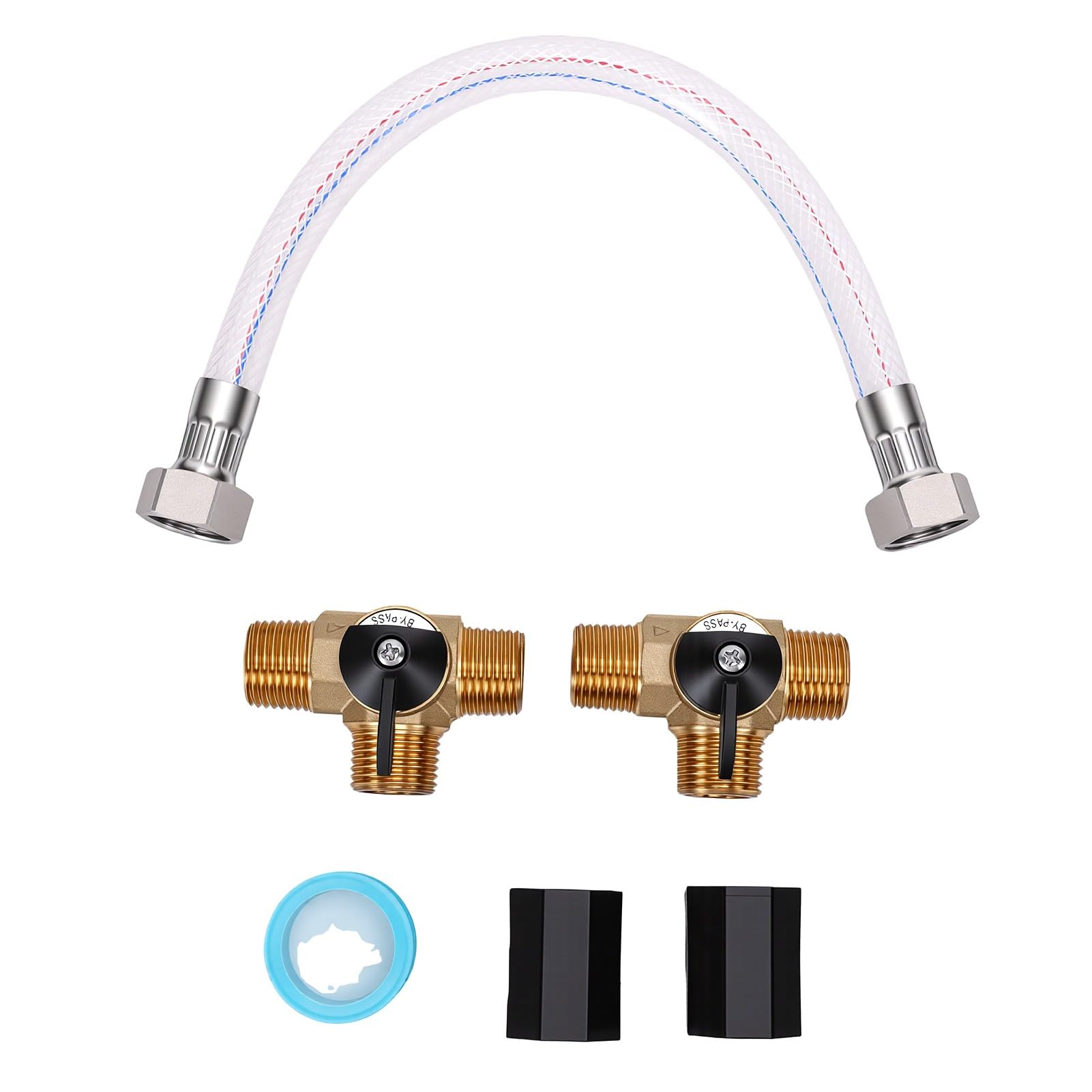 Tbest Kit de Derivación para Calentador de Agua de RV, Manguera de 12