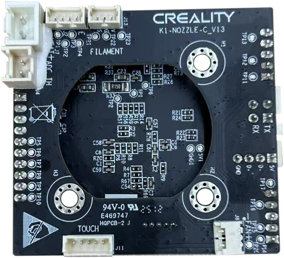 Original PCBA_G_K1-MAX K1_T9_GD32F303CBT6 NOZZLE-C-V13 HQPCB-2 Adapter Board PCBA Breakout Module Replacement Compatible with Creality K1 K1 MAX 3D Printer Accessories