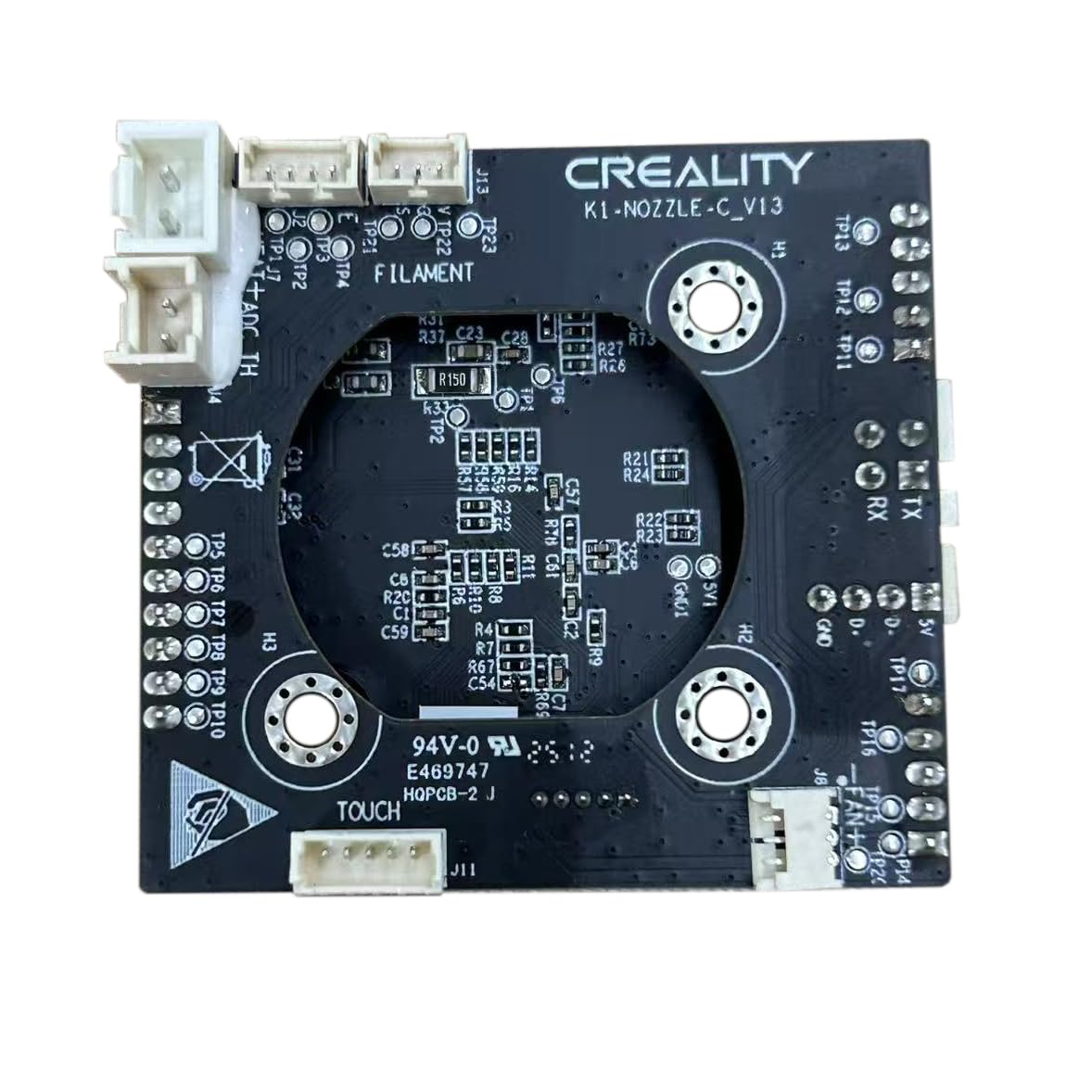 Original K1C PCBA_G_K1-MAX K1_T9_GD32F303CBT6 NOZZLE-C-V13 HQPCB-2 Adapter Board PCBA Breakout Module Replacement Compatible with Creality K1C K1 K1 MAX K1 SE 3D Printer Accessories