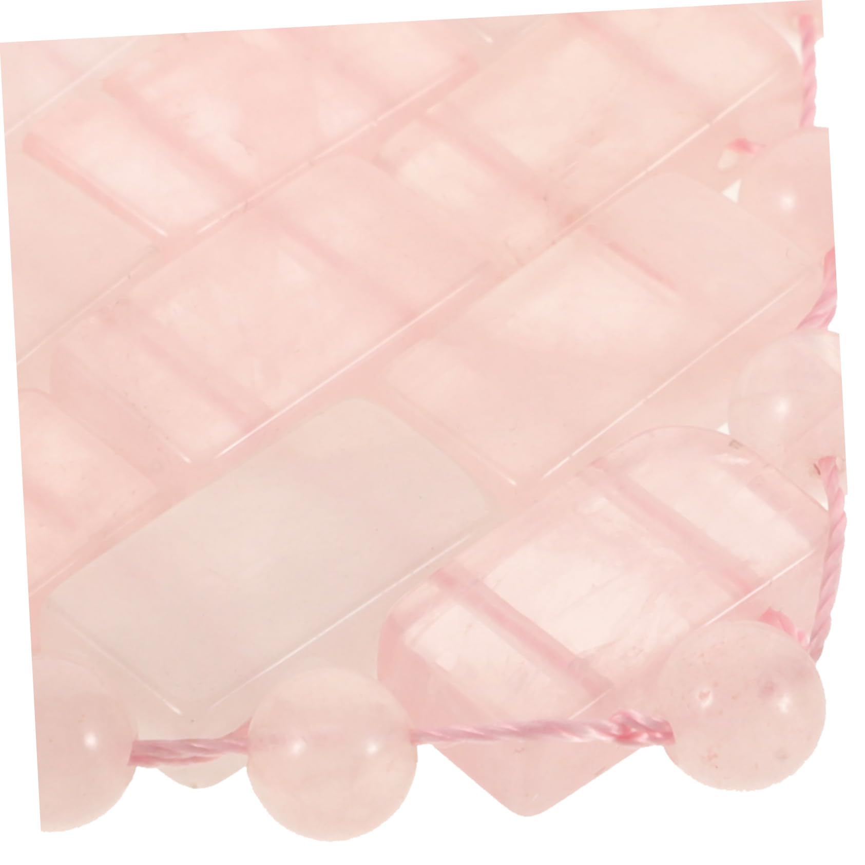 PACKOVE Maschera per Occhi Isolante Dalla Luce e Massaggiante in Pietra di Cristallo a Forma di Cuore Rosa per Alleviare Affaticamento e Favorire Relax