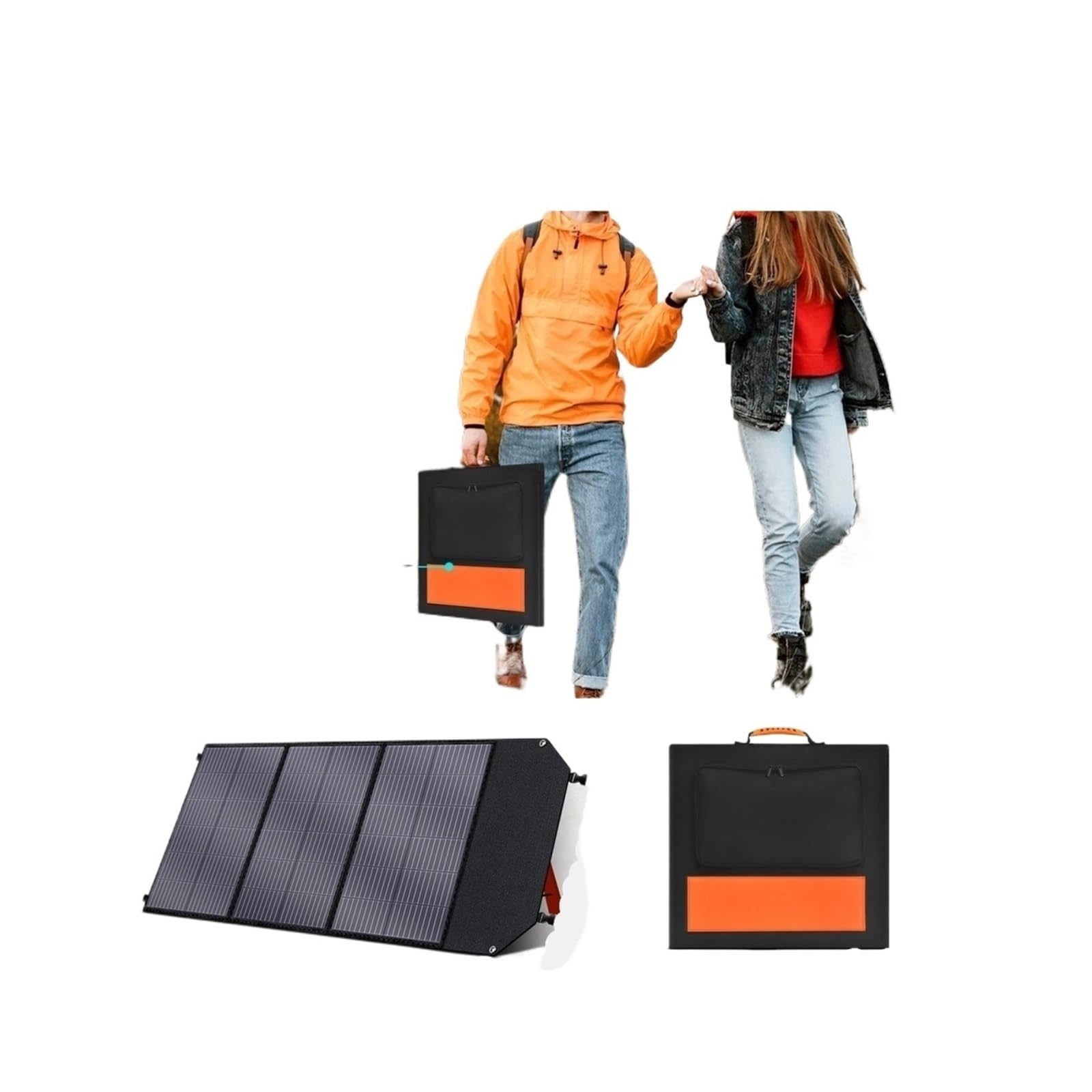 Składany Panel Słoneczny, Składany Panel Solarny USB Przenośna Ładowarka Solarna,do domu, na kemping