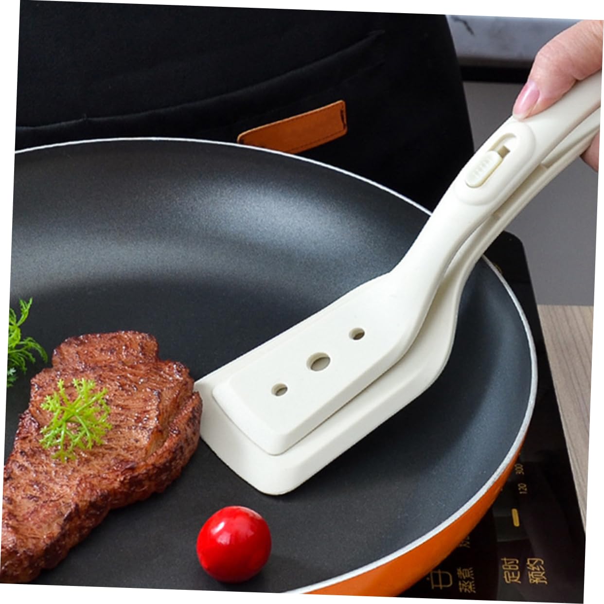 PRETYZOOM 4 Pezzi Fermagli Per Pesce Fritto In Silicone Cazzuola Gadget Da Cucina Pinza Da Cucina Spatola Pinze Per Cucinare Spatola In Silicone Pinza Multiuso Pala Per Frittura Spatola Da