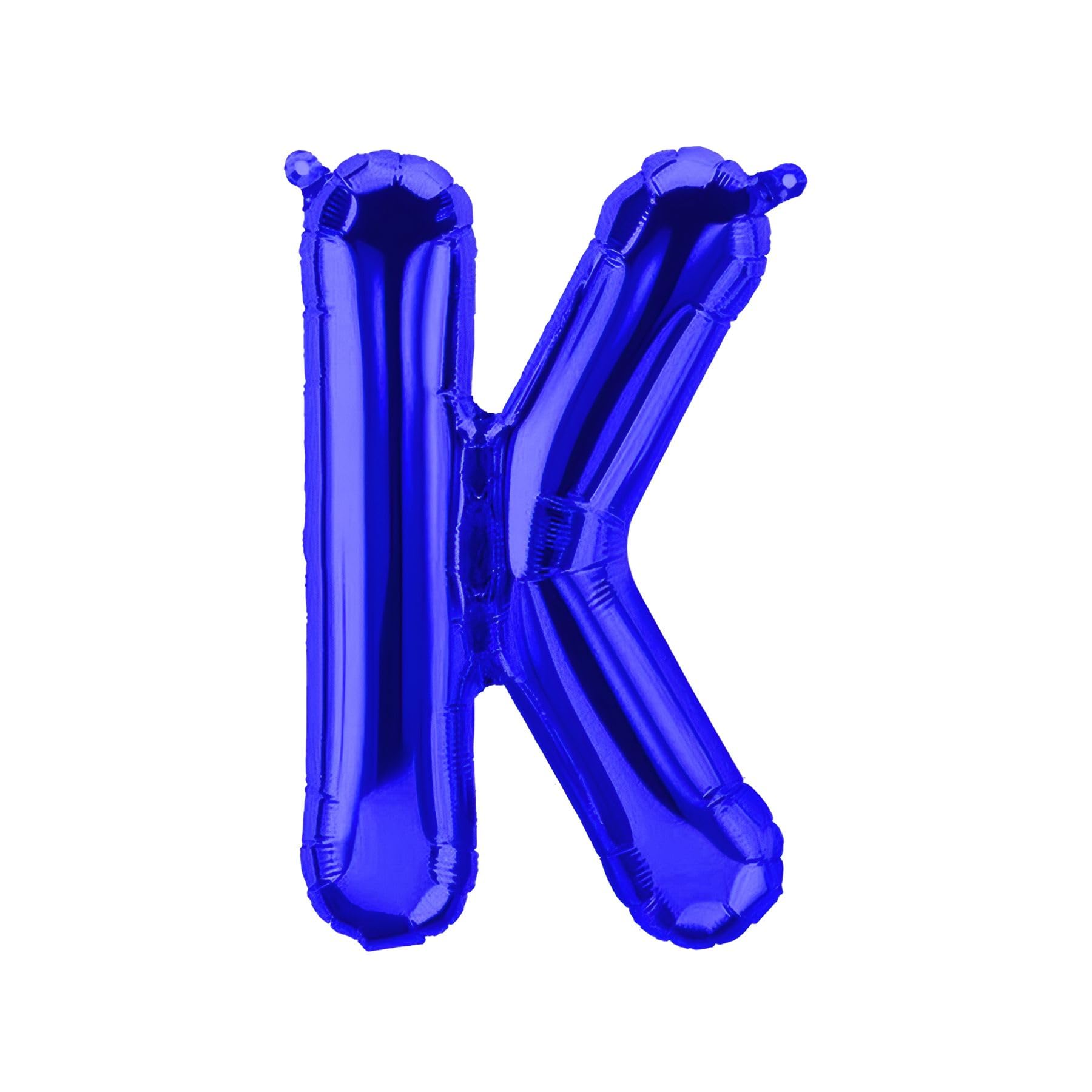 Foil Balloons Letters Blue - 40/80/100 cm for Birthday Wedding Party Decoration Happy Birthday JGA Gift Balloon Graduation Giant Balloon ABI Large XXL Small Mini Pink Boys 40 cm - K)