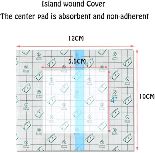 Miniatura 6 de Funda de ducha impermeable para ostomía, 30 unidades, protector de baño para estoma, vendaje adhesivo (10 x 12) cm