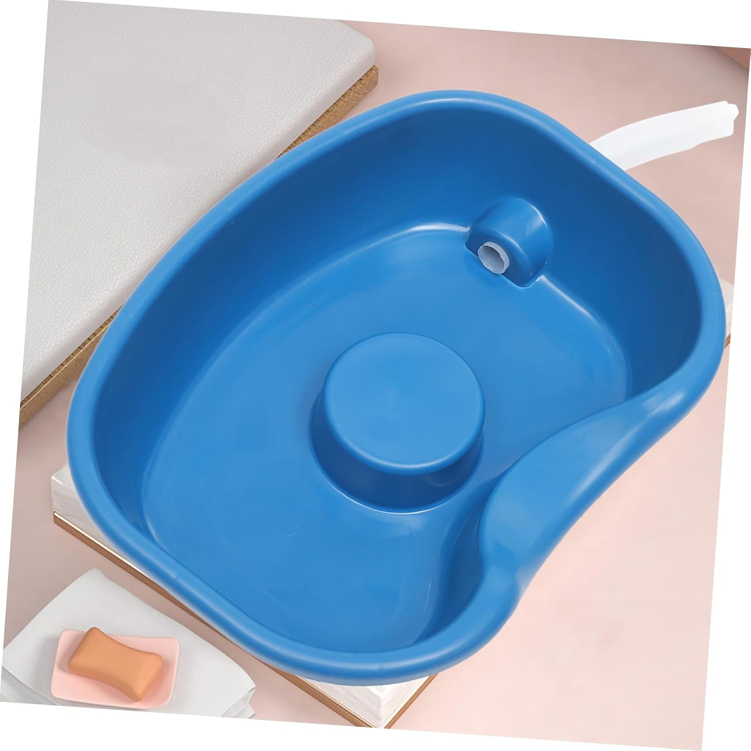 Thickened Plastic Wash Basin for Elderly Inflatable Hair Washing Basin Shampoo Bowl