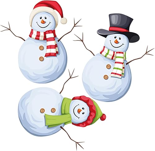 Adhesivos de Navidad para ventana, decoración de Navidad, muñeco de nieve, copo de nieve, decoración de ventana, calcomanías de pared familiares,