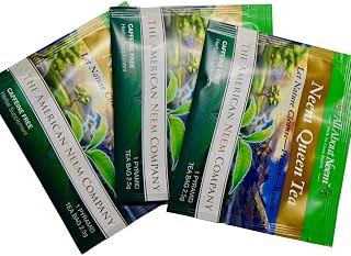 Neem Queen Tea Bags (3 Neem Tea Bags) Made in America - CAFFEINE FREE! Sample Size