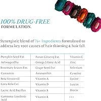 Vista 6 de Tabletas de crecimiento del cabello para hombres, biotina, bloqueadores de DHT, vitaminas, promueve el cabello grueso, equilibra las hormonas, 24