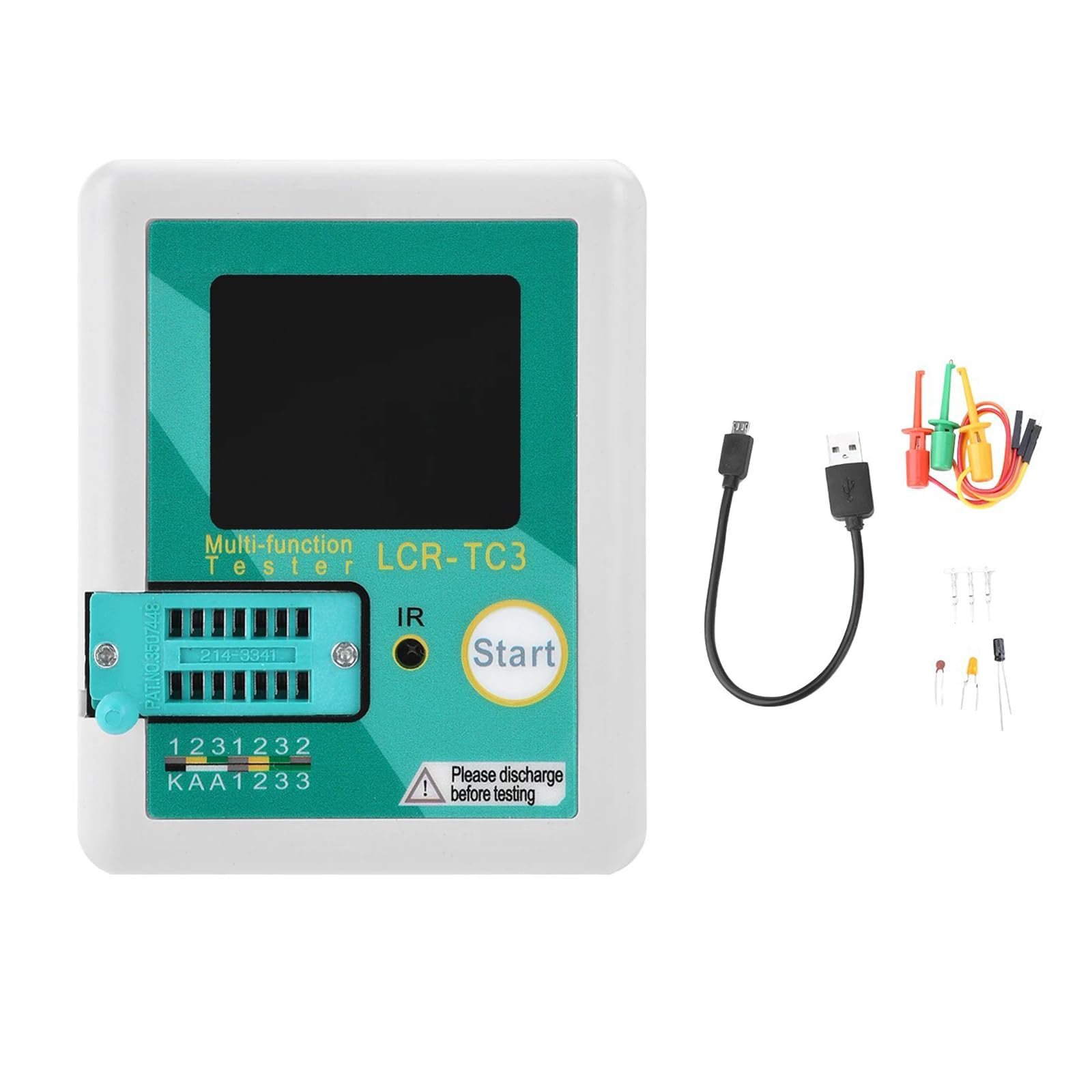 TC3 Tester Meter with Graphical Interfaces and Long Lifespans for Educational and Research Applications Accuracy Electronic Component Tester