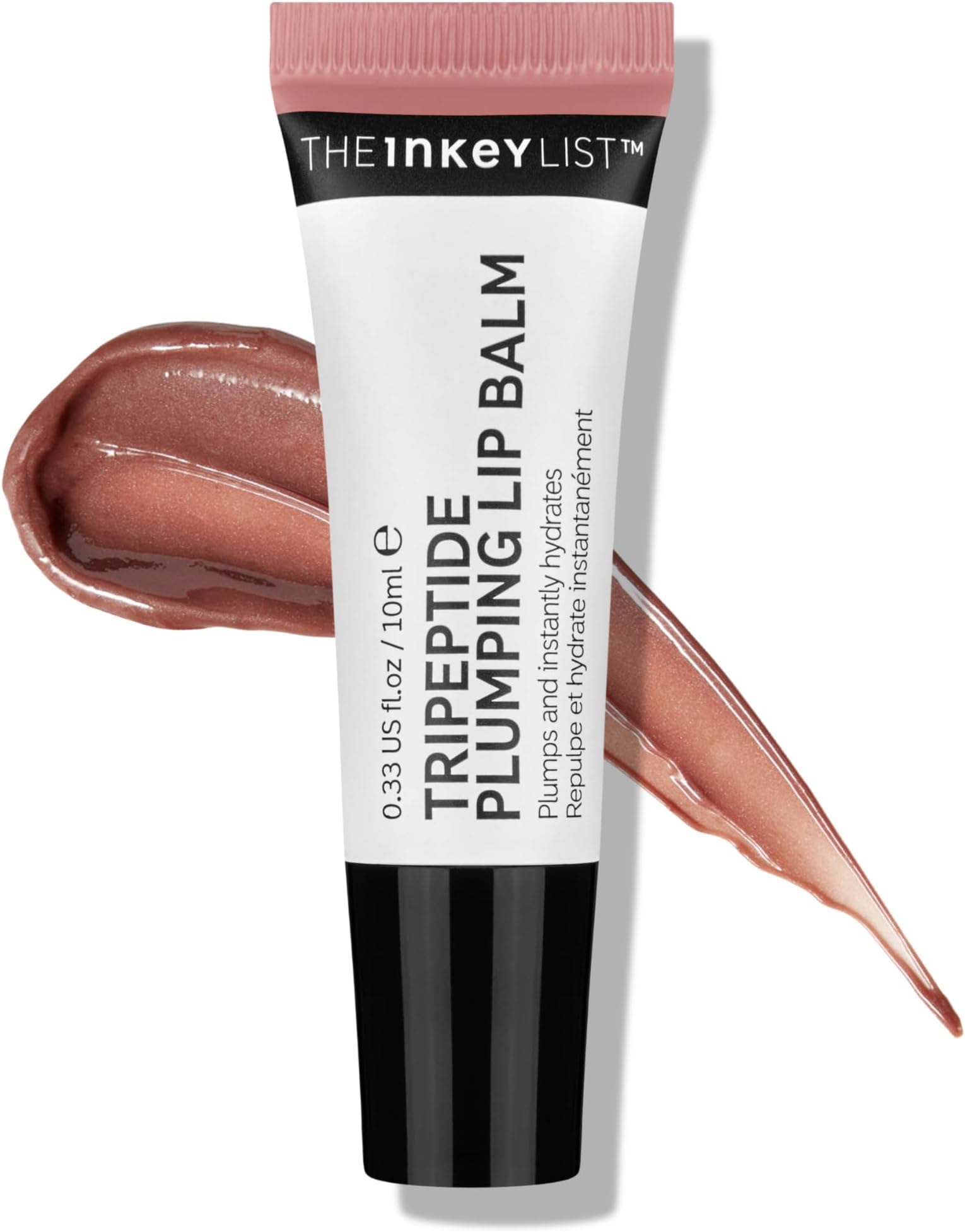The Inkey List Tripeptide Plumping Lip Balm 10ml, Clinically Proven Plumping Tinted Lip Care, Hydrates Dry Cracked Lips, Vegan & Cruelty Free, Mocha Tint