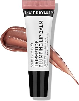 The Inkey List Tripeptide Plumping Lip Balm 10ml, Clinically Proven Plumping Tinted Lip Care, Hydrates Dry Cracked Lips, Vegan & Cruelty Free, Mocha Tint