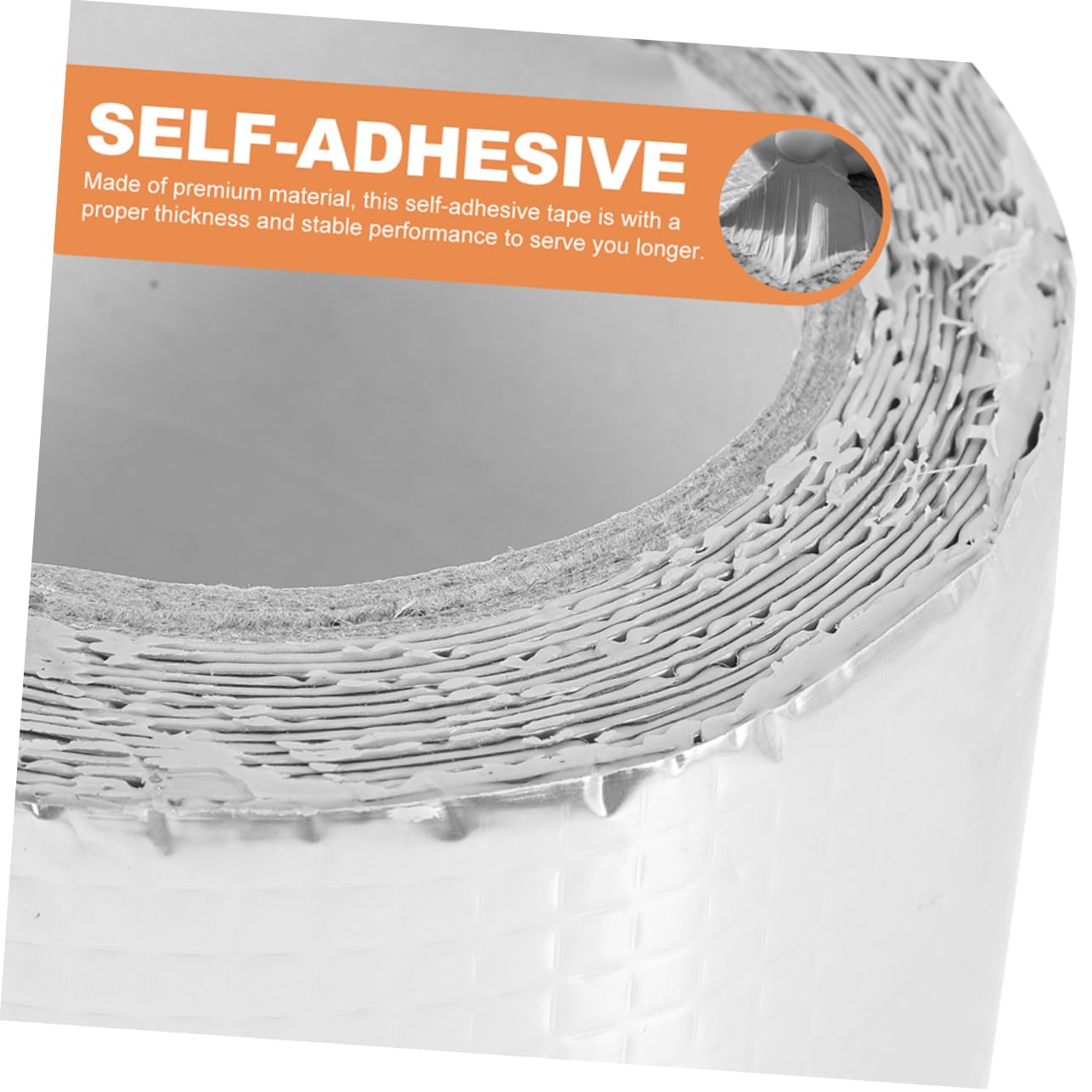 Cabilock Cinta de Sellado para Techo Cinta Autoadhesiva para Techo de Aluminio y Resistente al Clima Silver Tape
