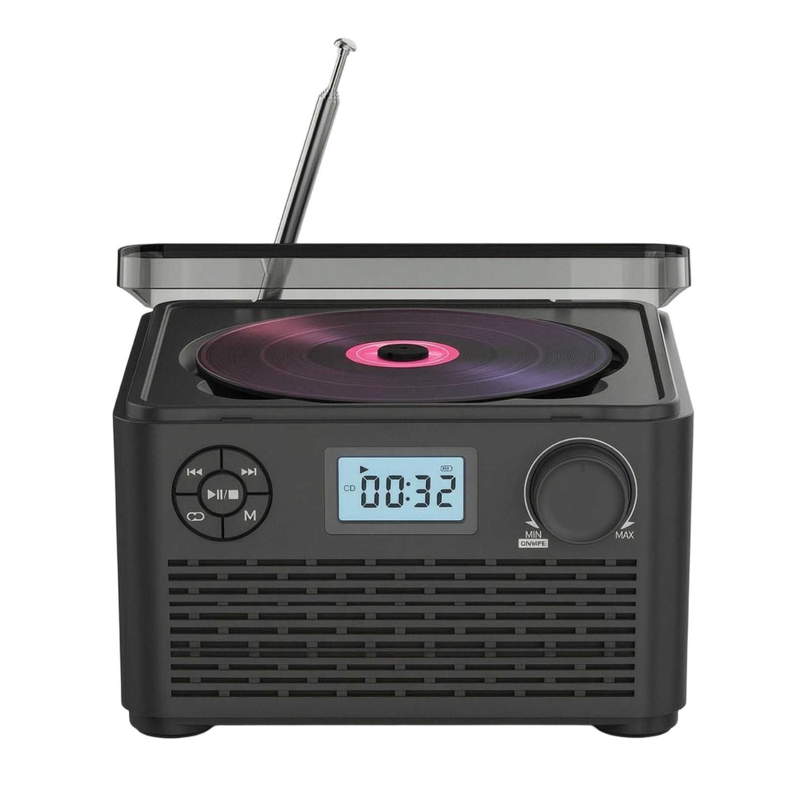 Portatile Boombox Lettore Musicale Stereo Sistema Con Ingresso Usb Tf Lettore di Schede Radio Tuner Jack Cuffia Da Tavolo Design Housing adatto per scaffali controsoffitti dormitori