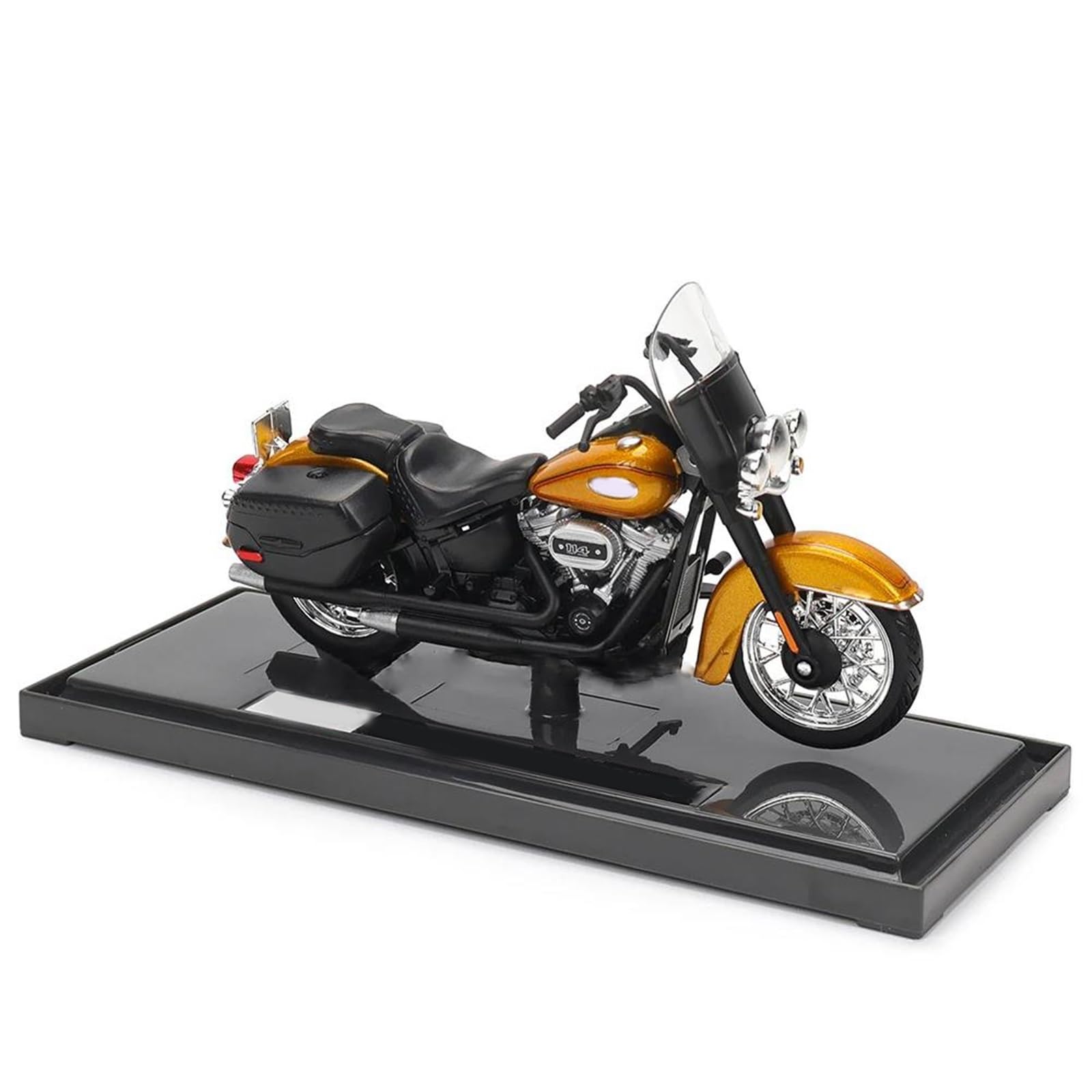 Modèle réduit de moto en alliage 1:18 Harley Davidson Heritage Classic 2023 avec guidon mobile