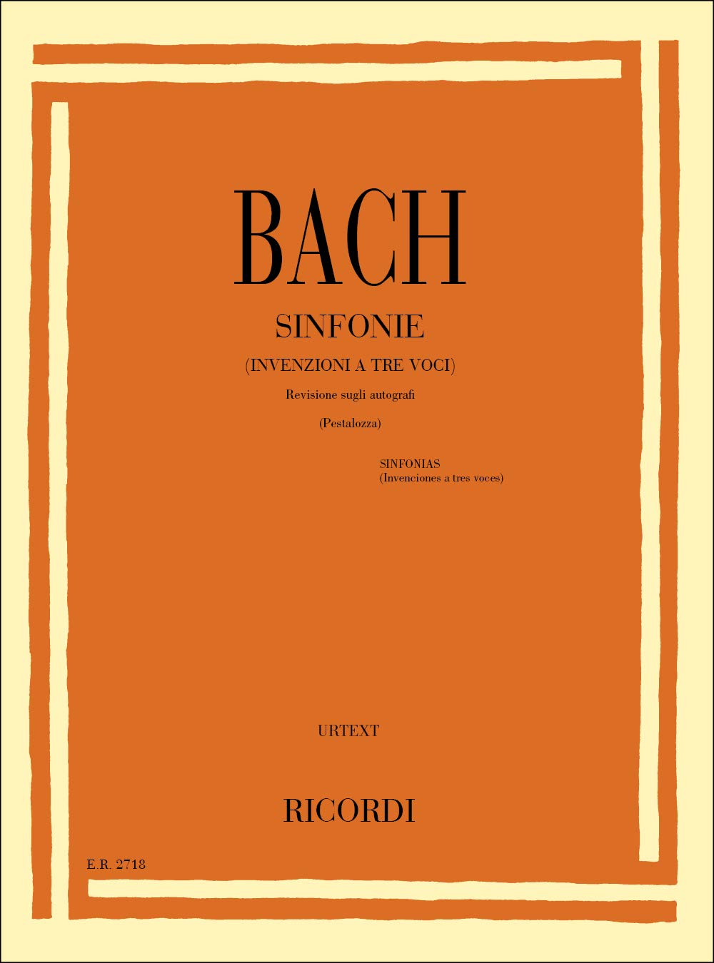 Invenzioni 3 Voci - Pestalozza