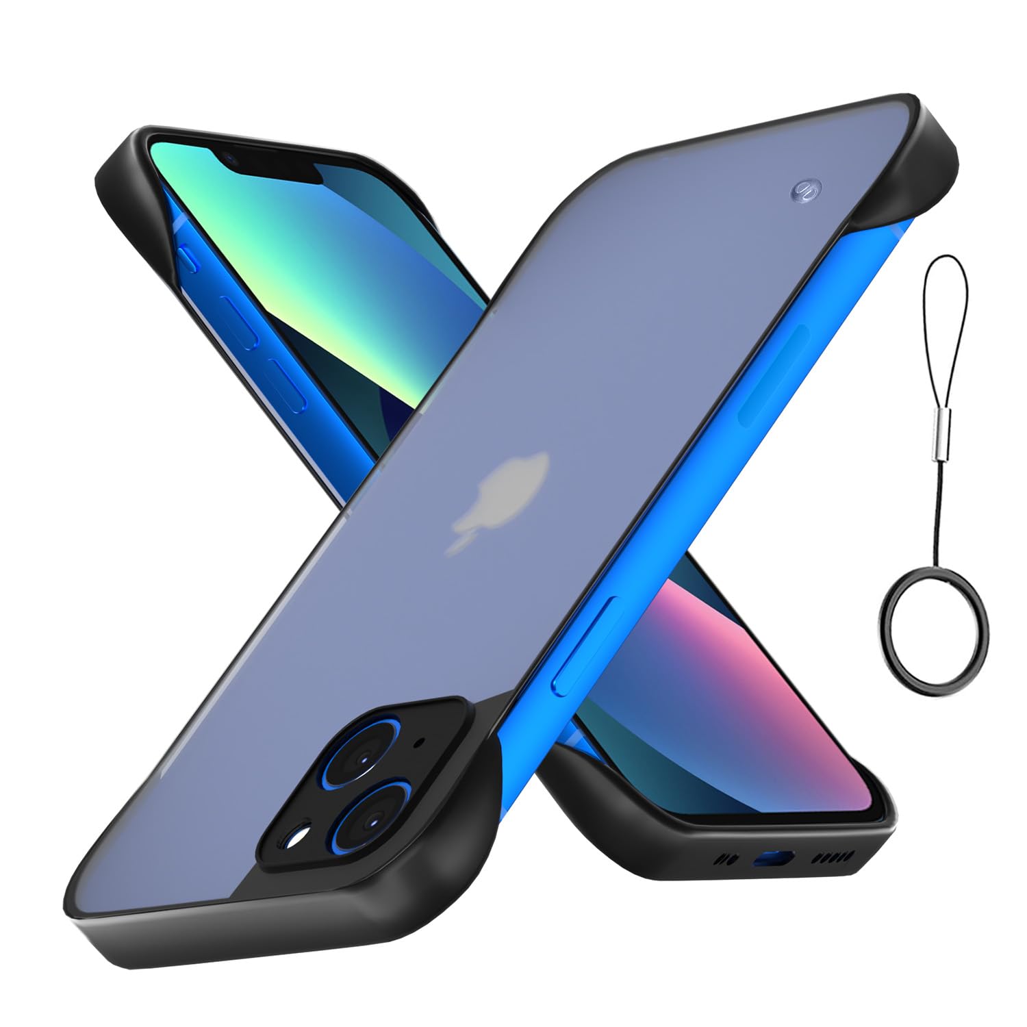 Pikkme Back Cover | Hybrid Frameless | Full Camera Protection | Raised Edges | Frosted Matte Translucent Bumper Case for iPhone 13 (Black) (B0C6L1RQZY) Amazon Price History, Amazon Price Tracker