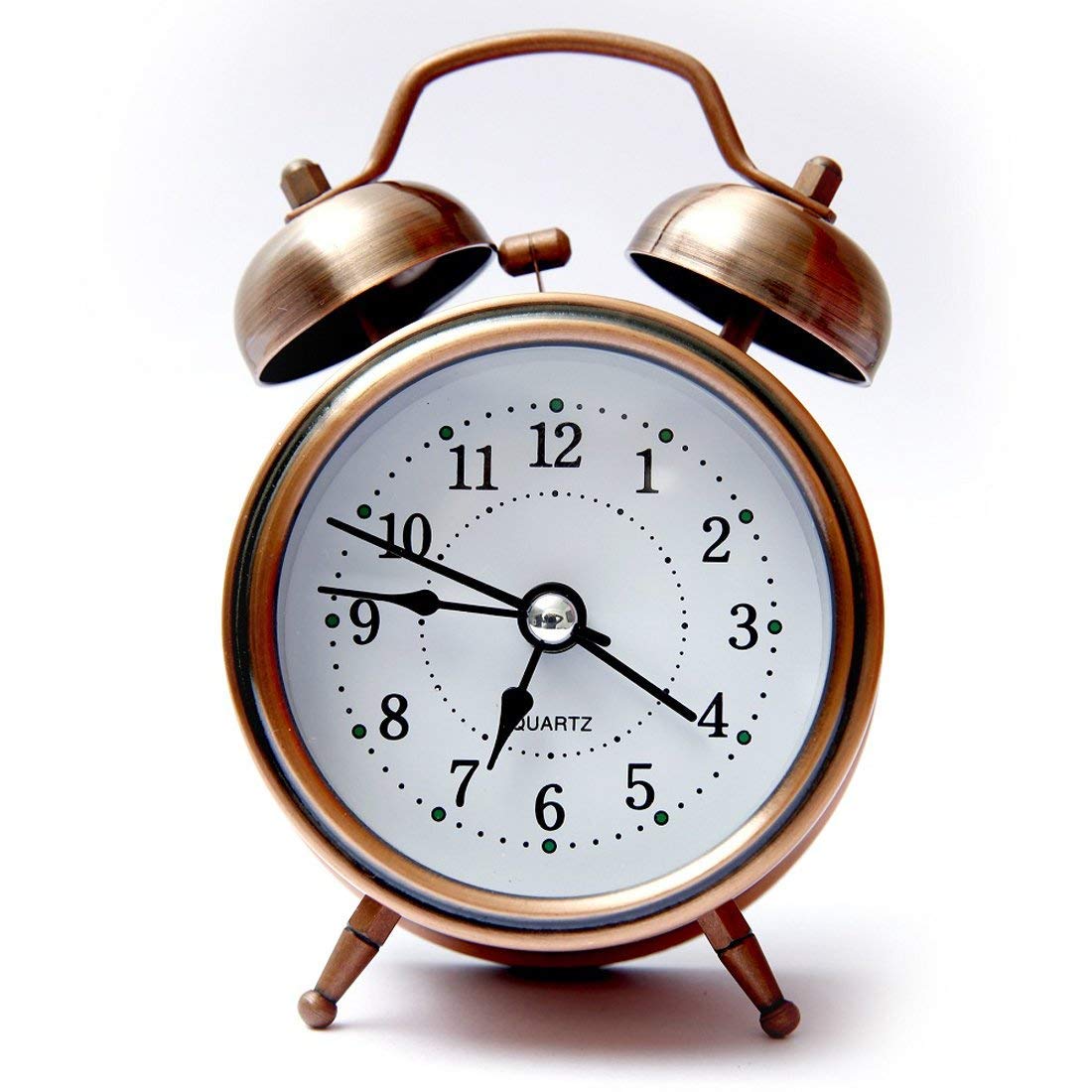 MANSTE ENTERPRISE Twin Bell Alarm Clock for Heavy Sleepers with Night Led Display - 5 Inches