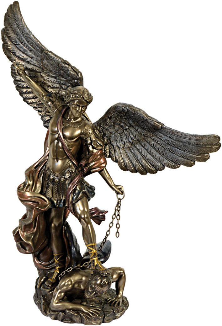 MystiCalls Modell Erzengel Michael - Bronzefigur Figur Deko Wohndeko