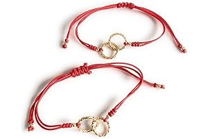 SIFRIMANIA Endless Love Mother Daughter Matching Bracelets Set of 2 Red String