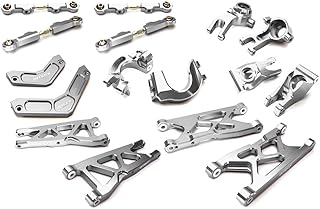 Integy RC Model C28861SILVER Billet Machined Suspension Kit for Arrma 1/10 Granite 4X4 3S BLX