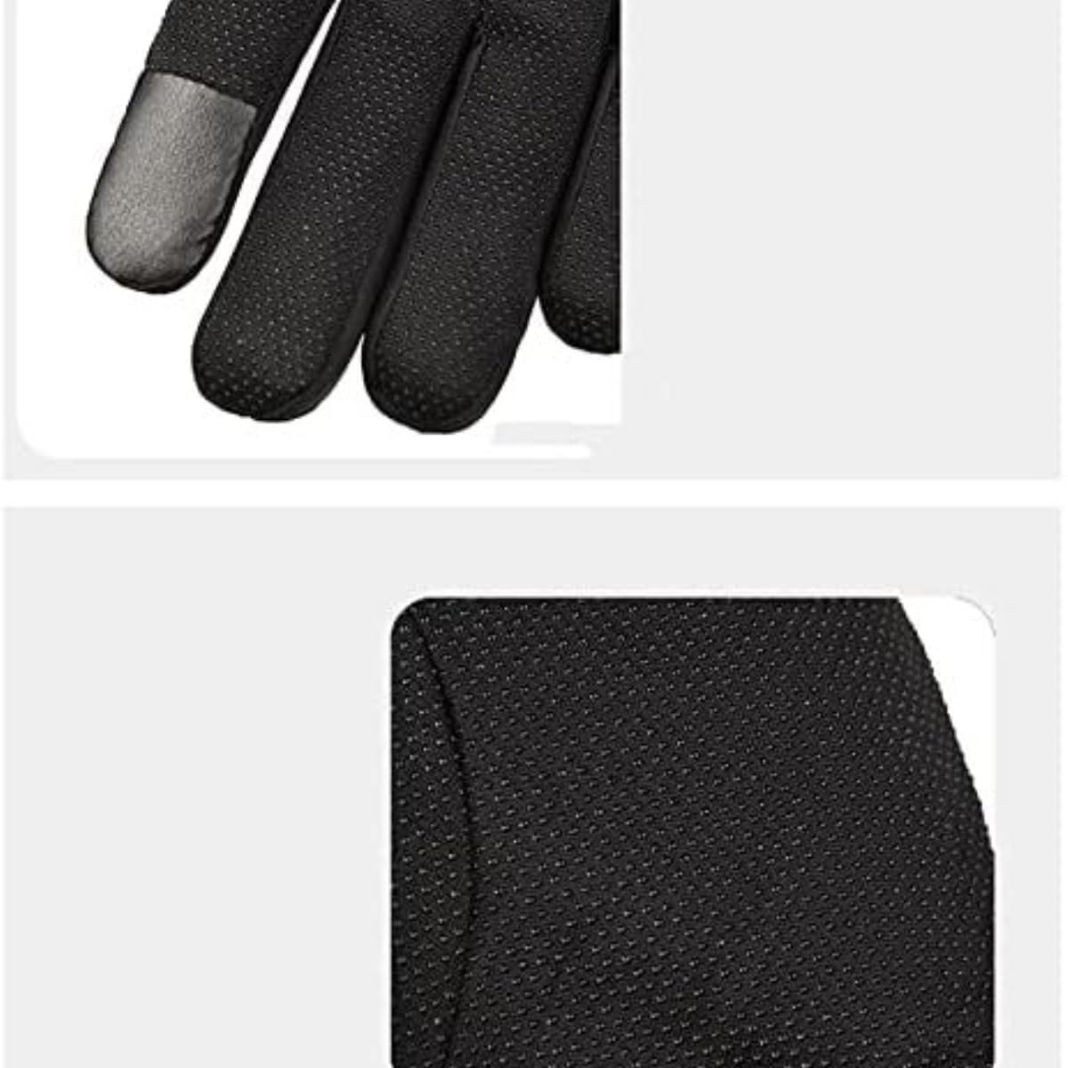Guantes CáLidos Guantes De Ciclismo For Hombre con Pantalla Táctil, Guantes Gruesos Y Cálidos For Exteriores, Otoño E Invierno Guantes TéRmicos(Black)