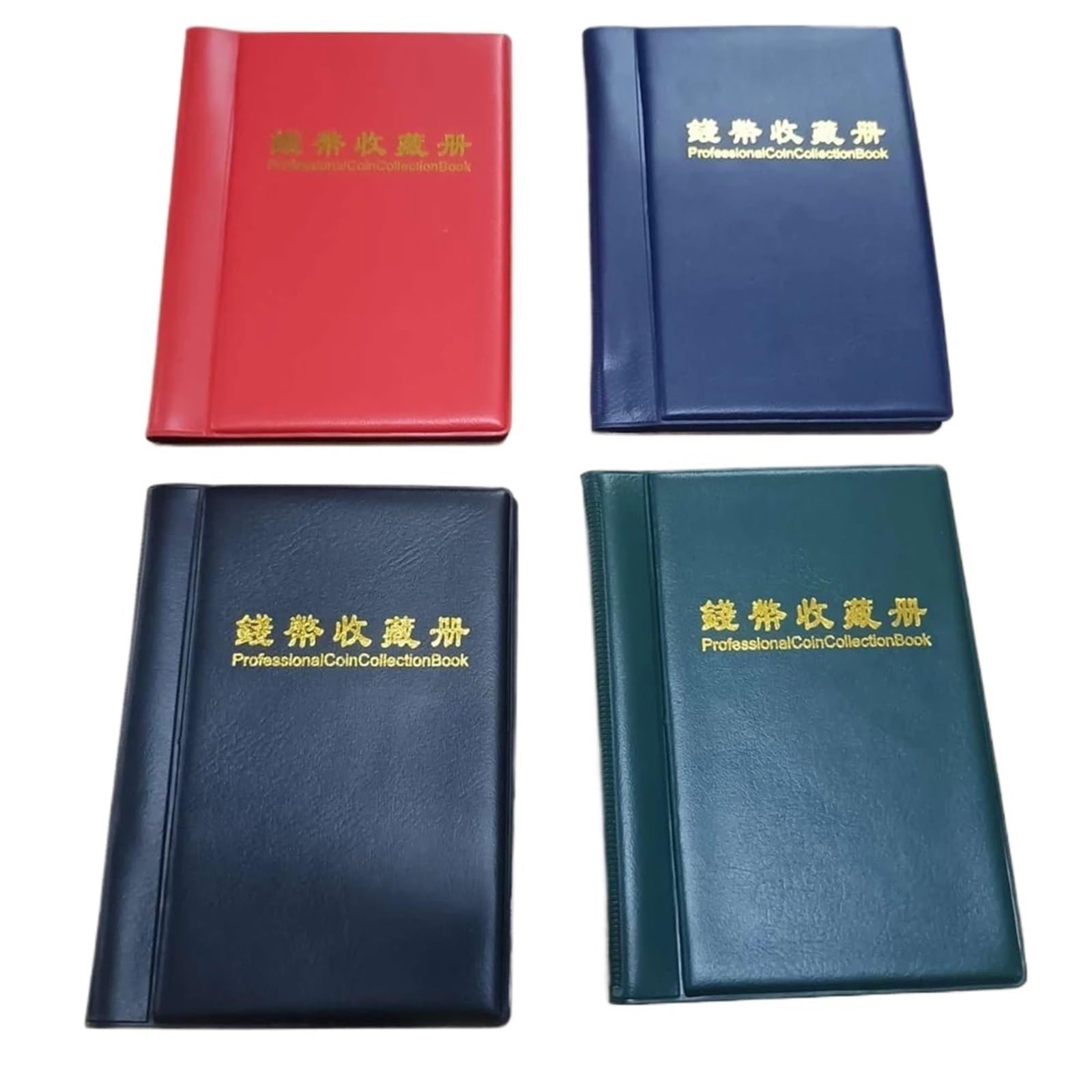 Album Monedas 4Pcs 10 Pages 60 Pockets Coin Holders Collecting Album Storage Collection Book Mini Currency Folder Holder