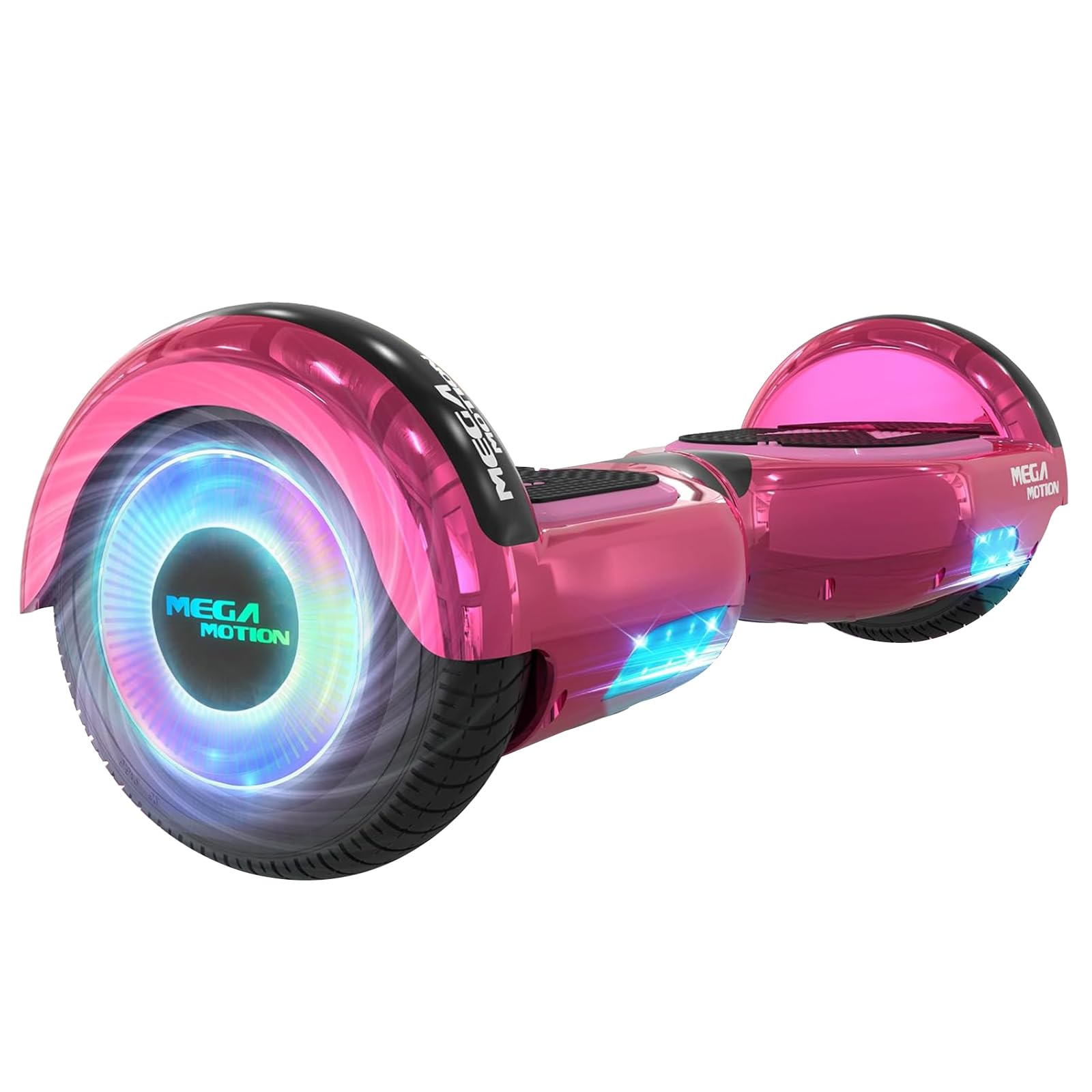 MEGA MOTION Hoverboards für Kinder, 6.5 Zoll Zweirad Selbstbalancierendes Hoverboards mit Bluetooth Lautsprecher, Kommt mit cool leuchtendem Rad, mit LED-Leuchten, Geschenk für Kinder und Jugendliche