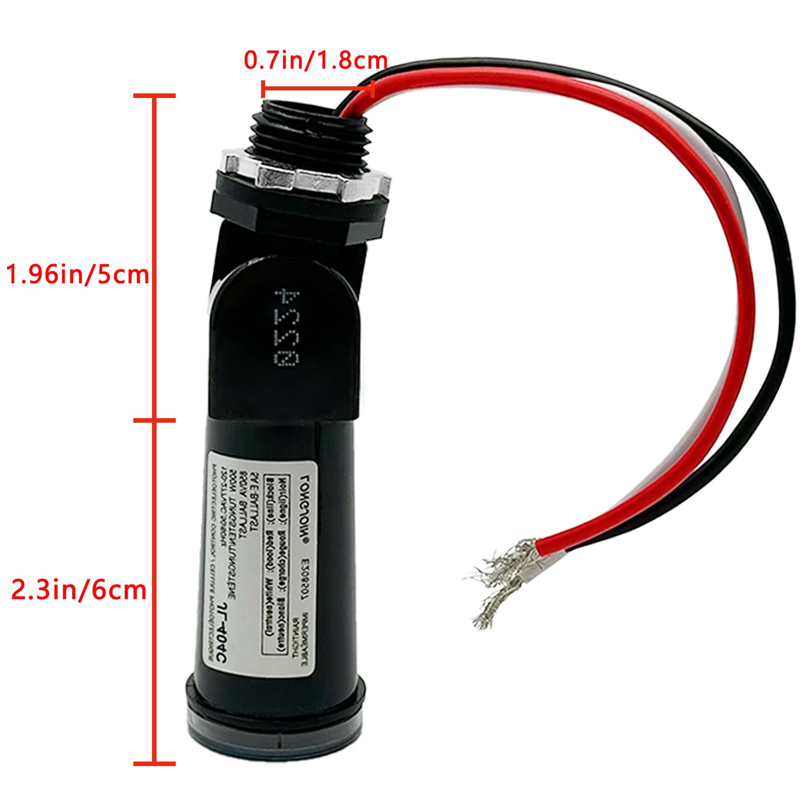 2 Pack Photocell Sensor For Outdoor Lights | 120VAC Dusk To Dawn Light Switch, IP54 Waterproof For Yard & Parking Lots