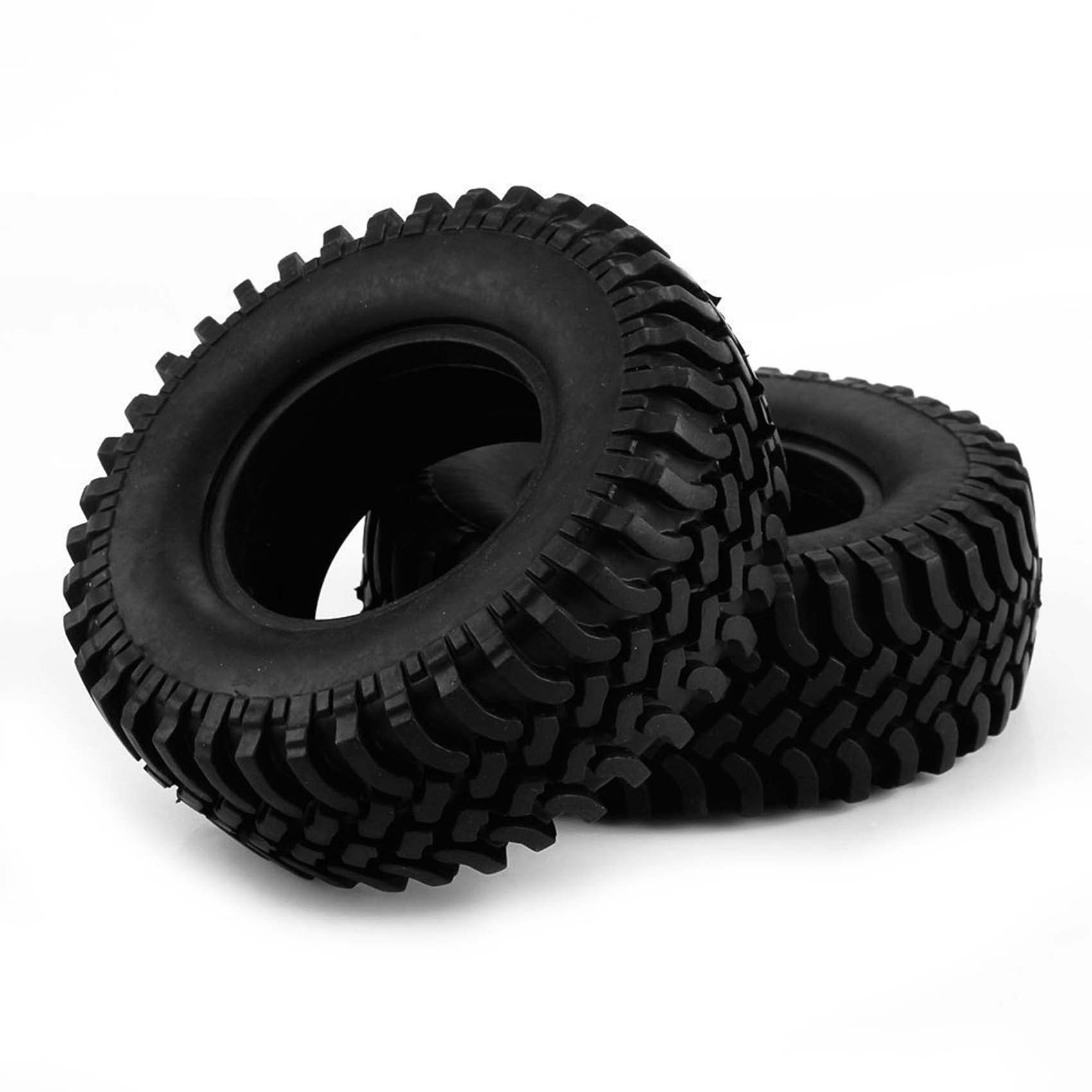 KEEDA Gumowe opony 1,9 cala do 1:10 RC Rock Crawler Car (D) | Gumowe opony do SCX10 AXI03007 UTB18 D90 Tamiya CC01 Redcat VS4-10 Gen 8 FCX10, pasują do felg 1,9 cala