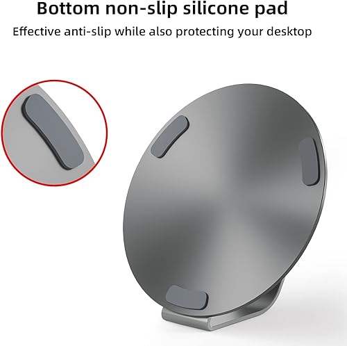 Miniatura 3 de Soporte de proyector móvil con cabezal de bola de 1.496 in inclinable ajustable, soporte de proyector de escritorio portátil para proyectores de