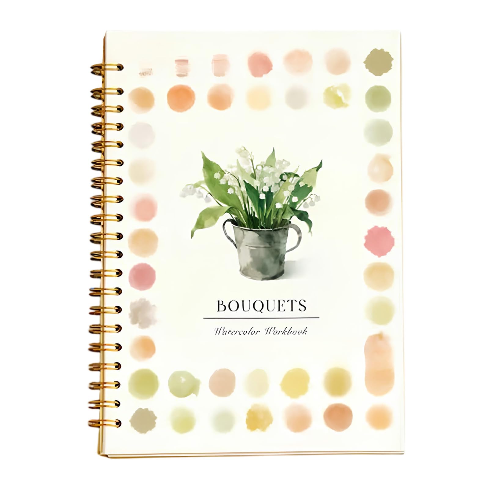 Kobona Bouquet Watercolor Workbook, Beginner Watercolor Painting Kit - Easy Nature Scenes Paint Set, Watercolour Workbook Art Crafting Painting Supplies For Thanksgiving Easter Christmas