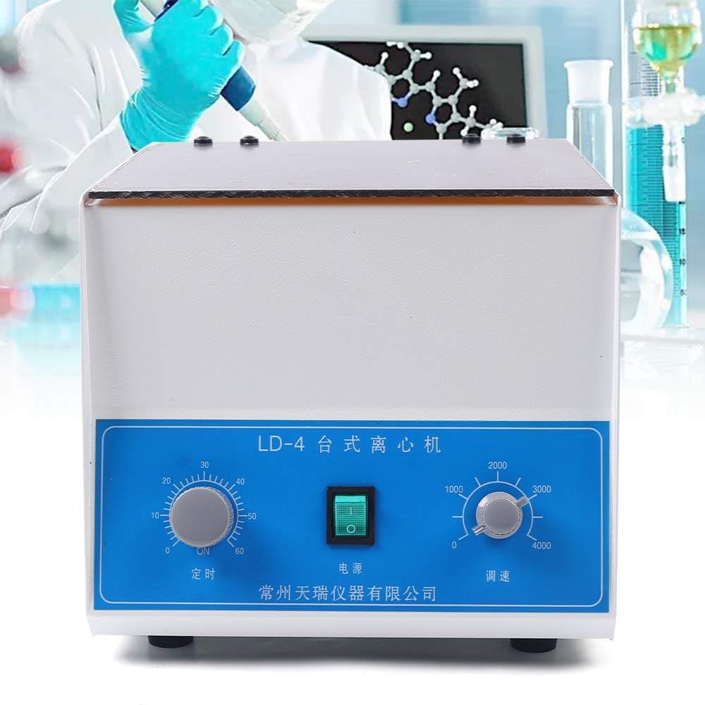 TAHALI Centrífuga de sobremesa de Laboratorio eléctrico LD-4, máquina centrífuga de 4000-6000 RPM con Temporizador y Control de Velocidad para Laboratorio,50ml*6
