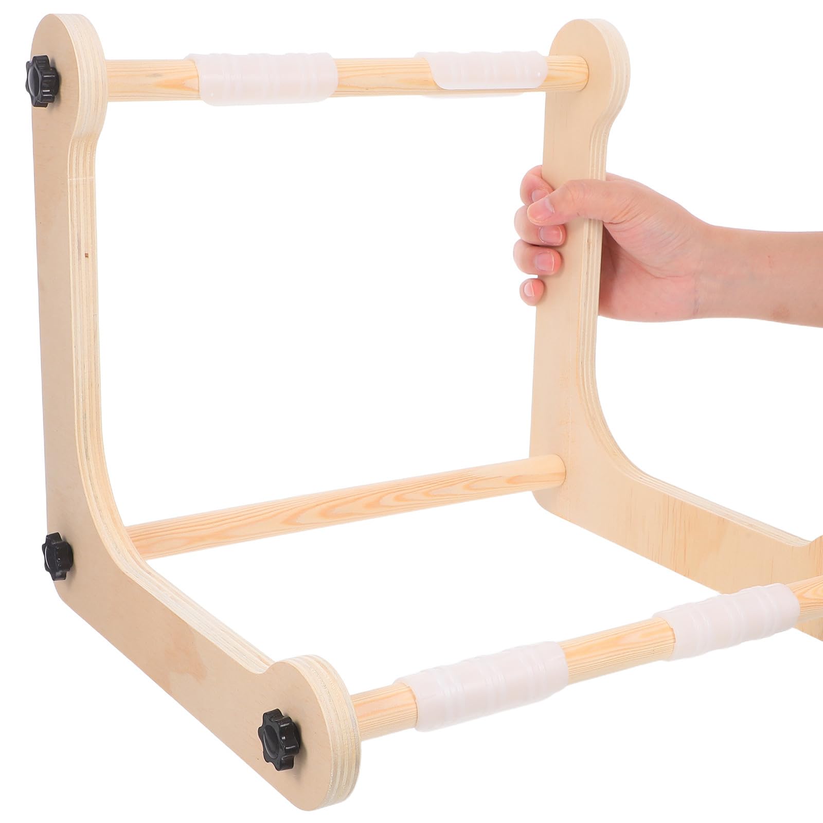 DOITOOL Soporte Ajustable para Aro de Bordar de Madera Maciza Soporte de Regazo y Mesa para Punto de Cruz Bastidor Portátil para Labores de Aguja y Tapices Adecuado para Manualidades y