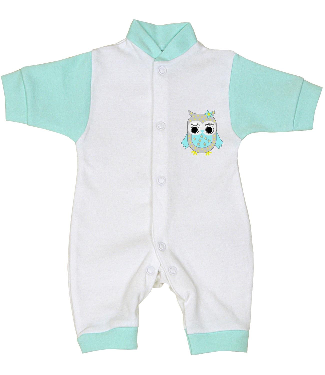 BabyPrem Premature Baby Romper Playsuit Penguin Owl Clothes 1-3lbs OWL 32-38cm
