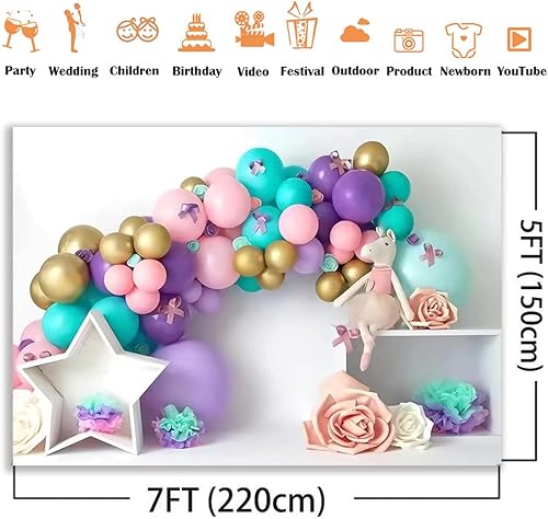 Miniatura 5 de Arco de flores globos fotografía fondo niñas primer cumpleaños fiesta baby shower pastel crush decoraciones telón de fondo cumpleaños boda recién