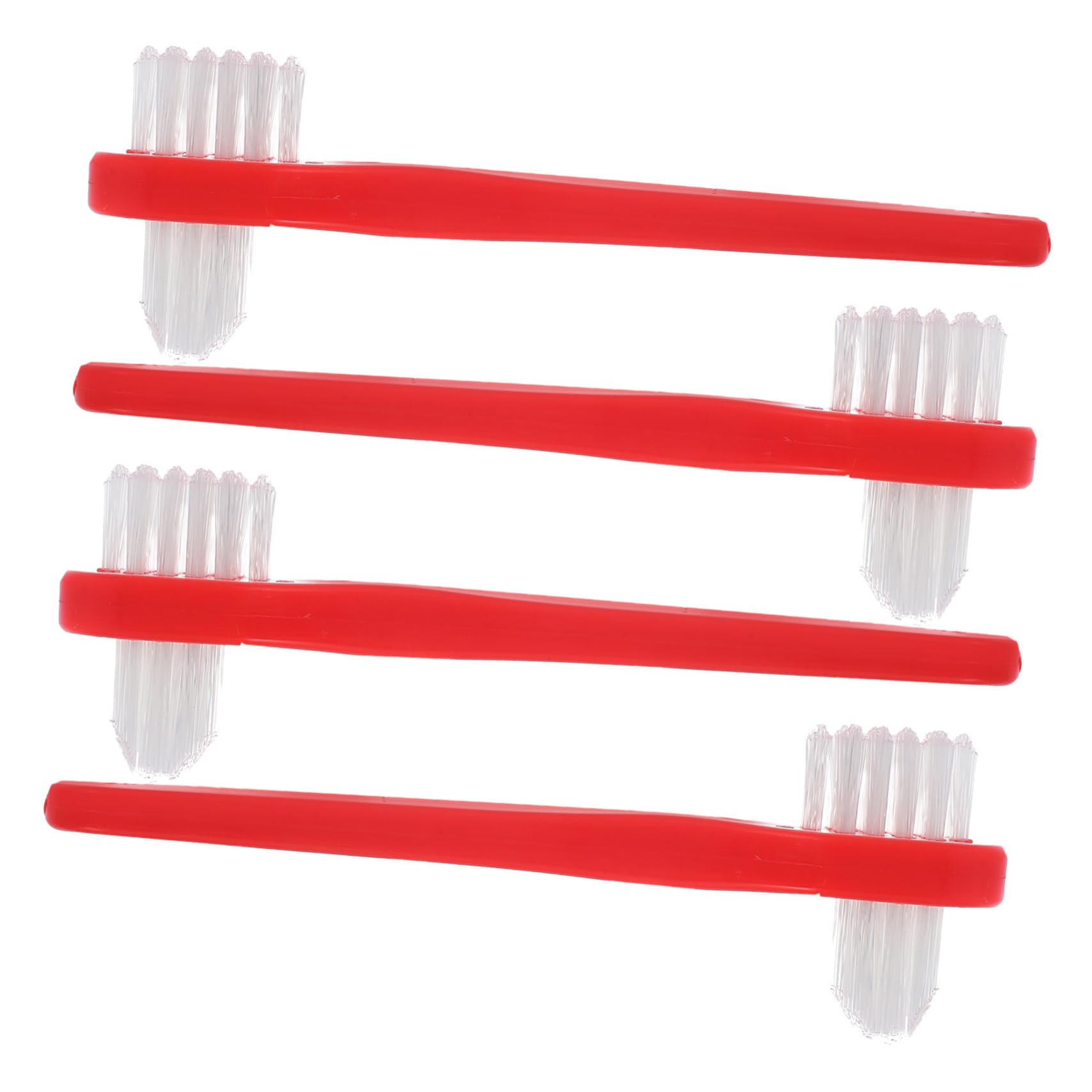 5 Set Spazzolino Dentarie Doppia Per Orale Per Viaggi Resistente E Riutilizzabile Ergonomico 4 Pezzi*5