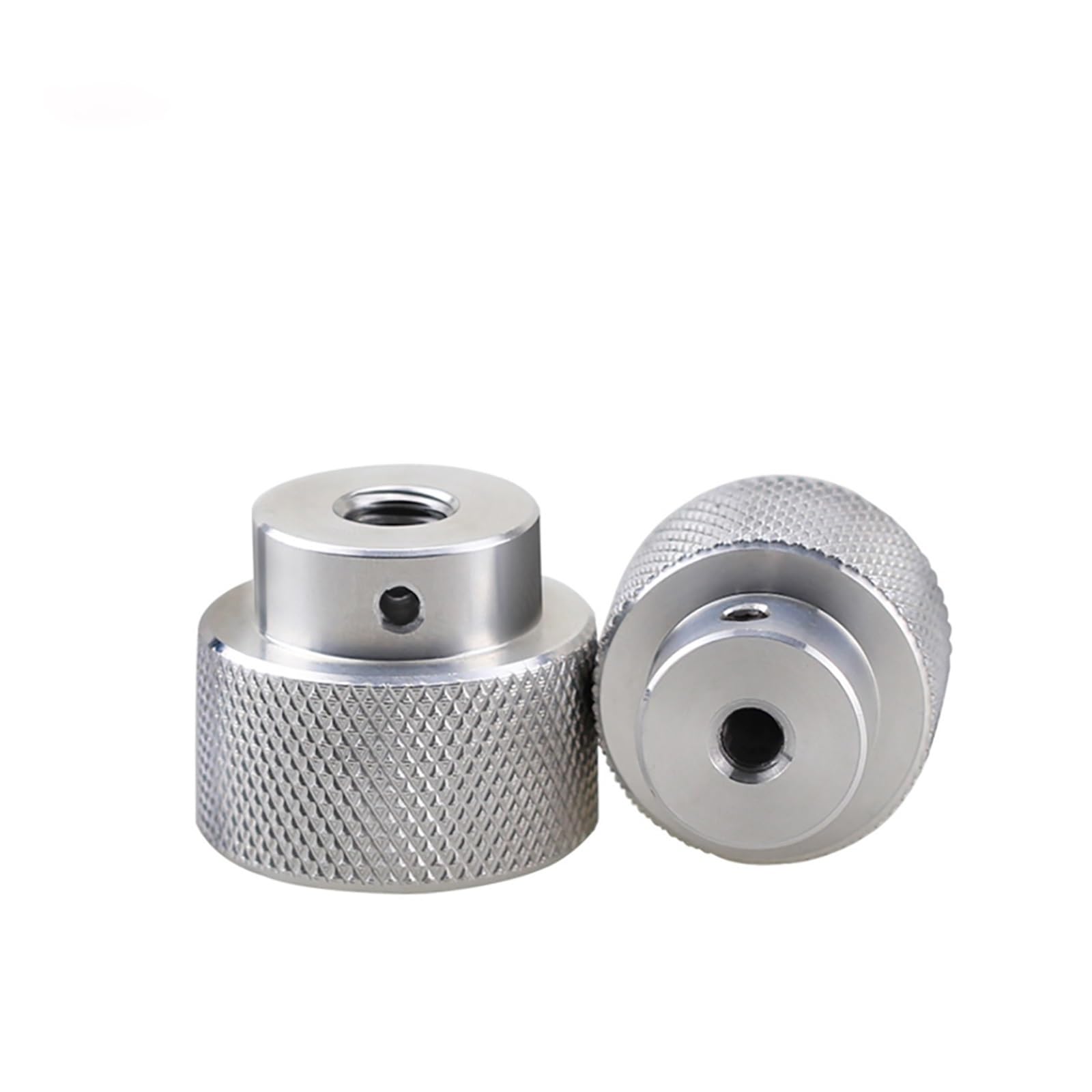 Knurled Handwheel 1Pcs M6 M8 M10 M12 Knurled Thumb Nuts with Side Hole Aluminum Alloy Hand Grip Knobs Step Nut